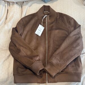 Men's Brown Jacket-Zara- XL